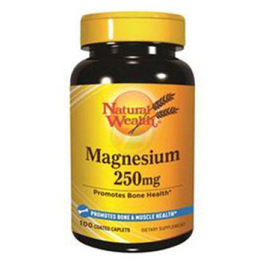 Natural Wealth magnezij 250 mg, 100 kapsul
