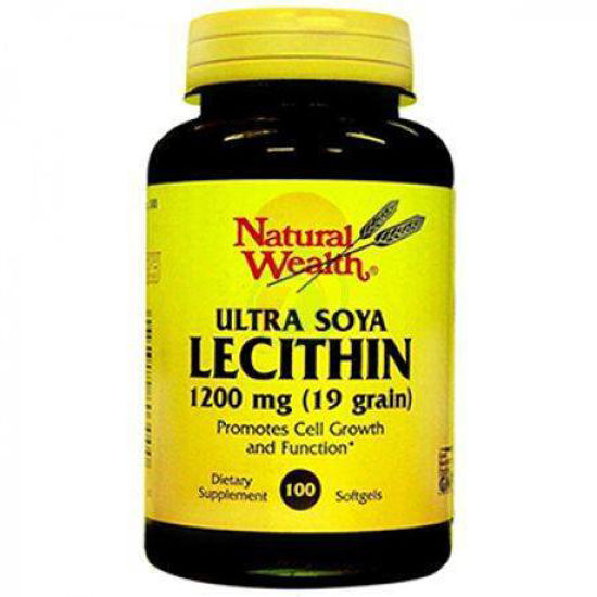 Natural Wealth lecitin soja, 100 kapsul