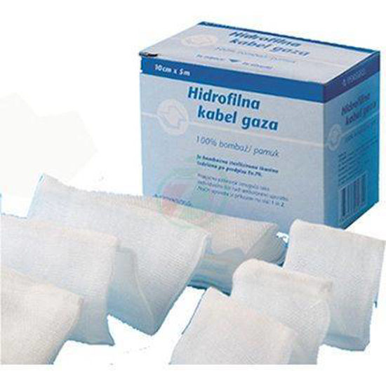 Hidrofilna kabel gaza - Velikost 10cmx5m