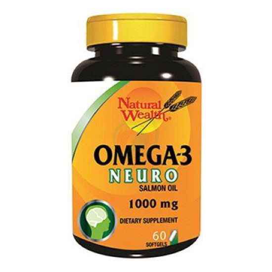 Natural Wealth omega-3 neuro, 60 kapsul