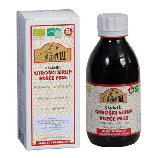 Endovital sirup rdeče pese za otroke, 200 mL