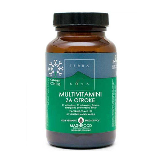 TerraNova multivitamini za otroke, 50 kapsul