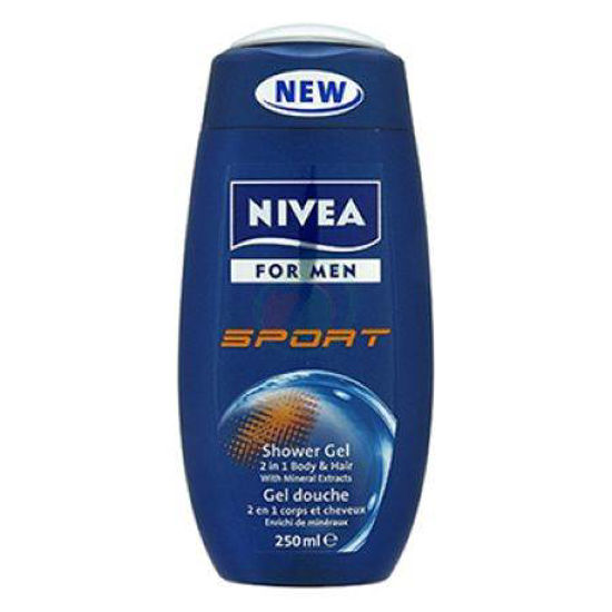 Nivea sport for men gel za prhanje, 250 mL