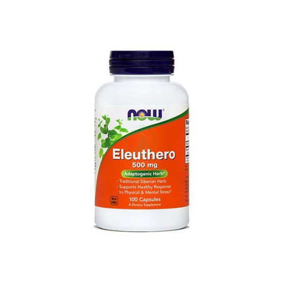 Now eleuthero sibirski ginseng 500 mg, 100 kapsul