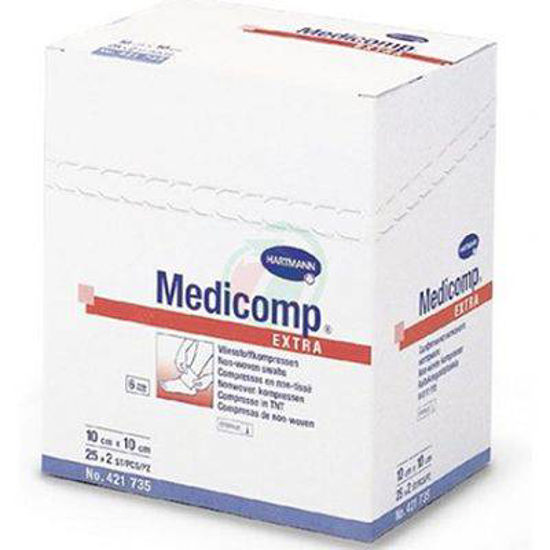 Medicomp extra zloženci 7,5x7,5 cm - 6 slojni (sterilni), 50 kom.