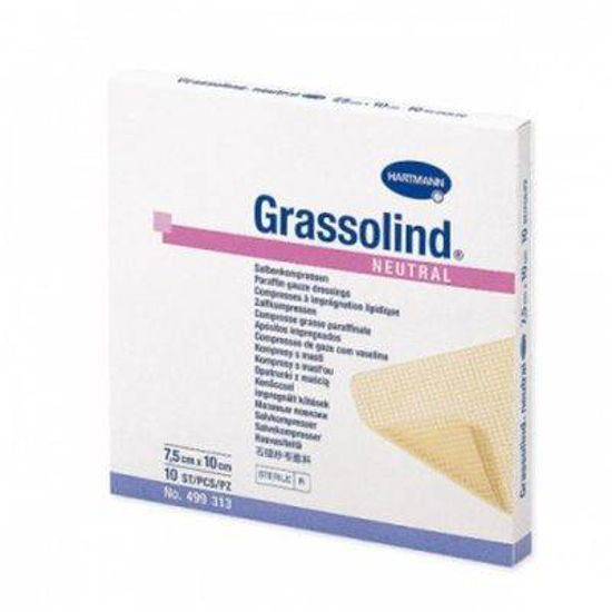 Grassolind neutral parafinske komprese - 7,5x10cm, 10 kom