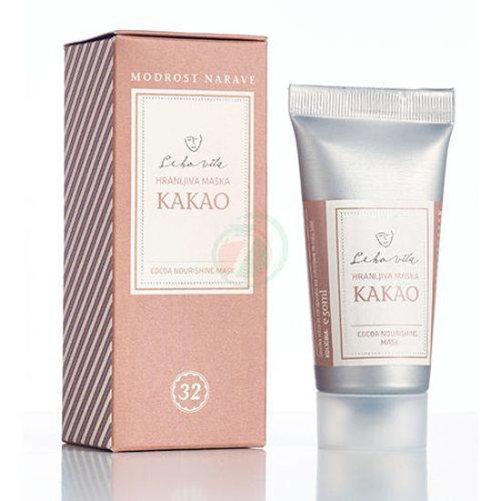 Lekovita Kakao hranljiva maska za nego zrele kože, 50 mL