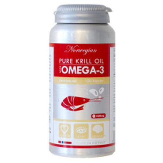 Norwegian krill olje z Omega-3, 120 kapsul