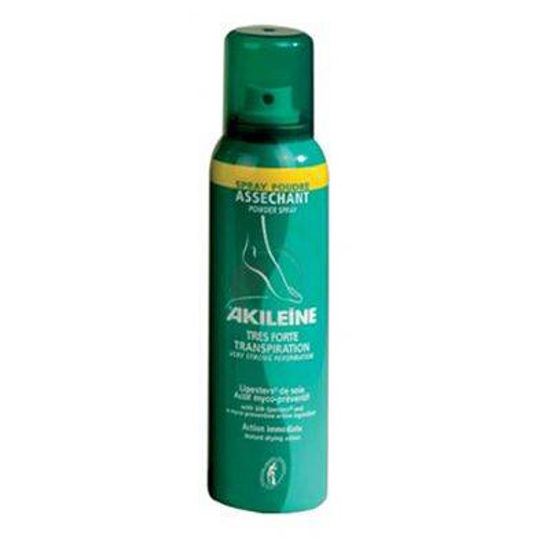 Akileine zelena linija puder proti potenju nog v spreju, 150 mL