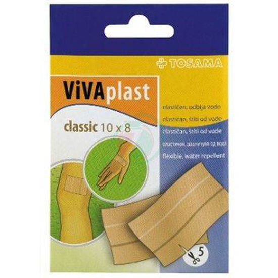 Vivacare classic obliž 10 x 8 cm, 5 kom.