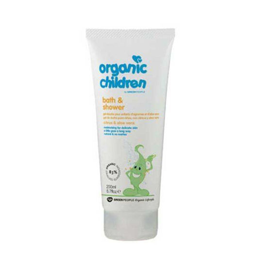 Green People otroški gel s citrusi in aloe vero za tuširanje, 200 mL