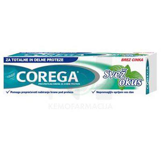 Corega svež okus pričvrstilna krema za zobne proteze, 40 mL