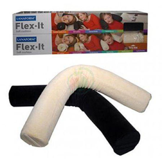 Lanaform Flex it black večnamenska podporna blazina s spominsko peno