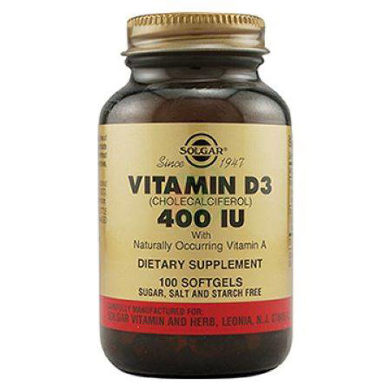 Solgar Vitamin D3, 100 mehkih želatinastih tablet