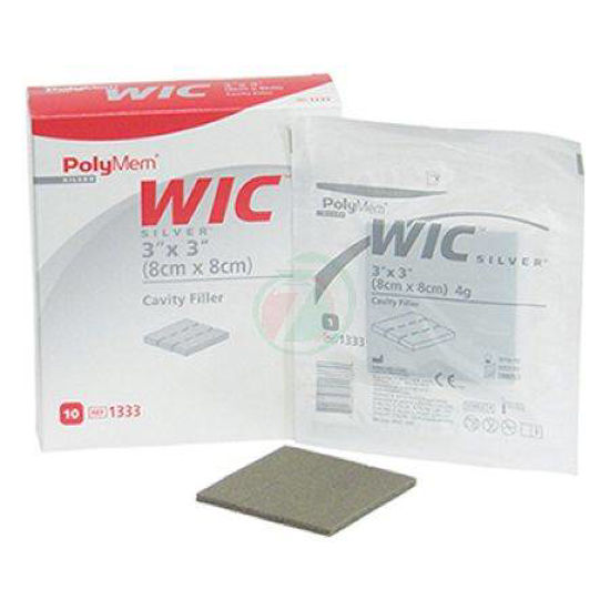 PolyMem Wic Silver polnilo za rane, 8 x 8 cm, 10 polnil