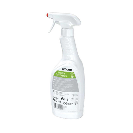 Incidin Oxyfoam S sporicidna raztopina za čiščenje ter dezinfekcijo površin brez alkohola, 750 mL
