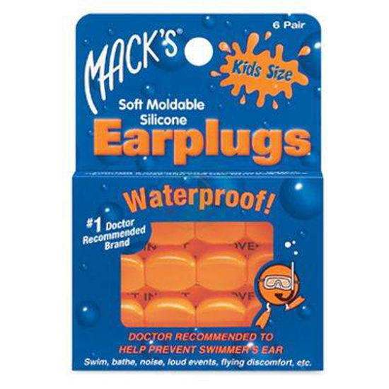 Mack's Pillow Soft Kids otroški silikonski ušesni zamaški, 6 parov
