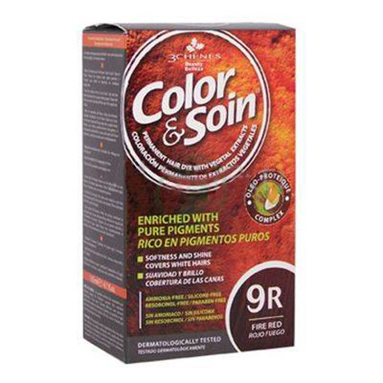 Color & Soin barva za lase 9R temno ognjeno rdeča