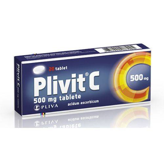 Plivit C 500 mg, 20 tablet