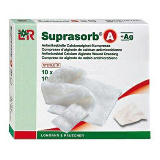 Suprasorb A + Ag obloge velikosti 10 x 20 cm, 5 oblog