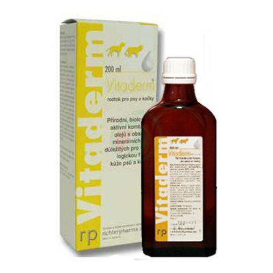 Vitaderm olje z vitamini in minerali za kožo psov in mačk, 200 mL