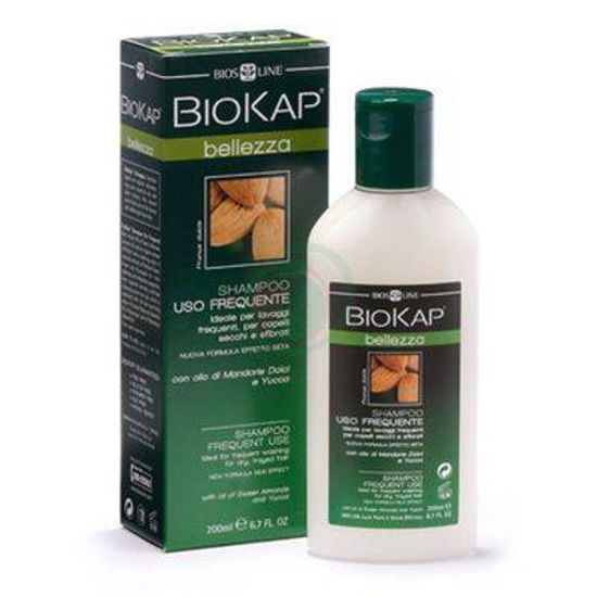 Biokap šampon za pogosto umivanje las z oljem sladkega mandlja, 200 mL
