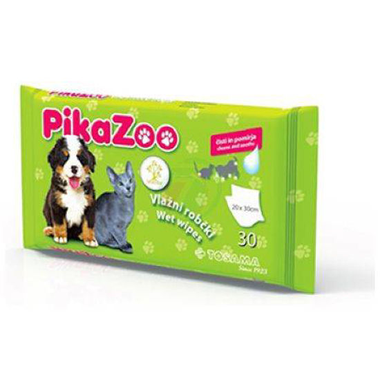 PikaZoo Bath tea tree vlažni robčki 20x30 cm, 30 robčkov