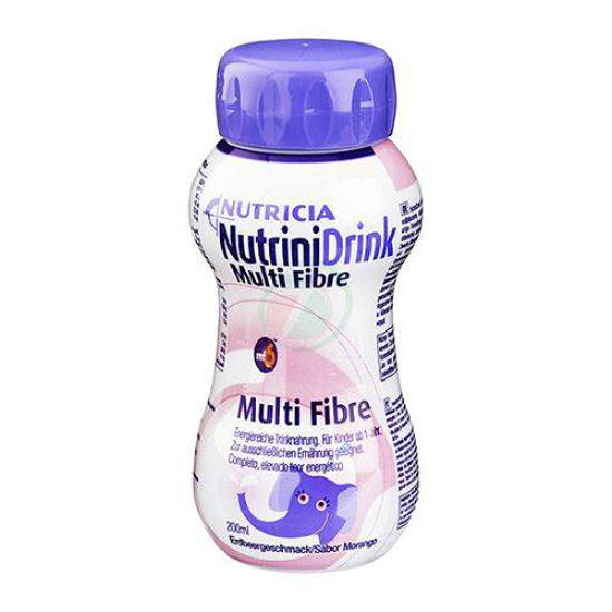 NutriniDrink Multi Fibre z okusom jagode, 200 mL