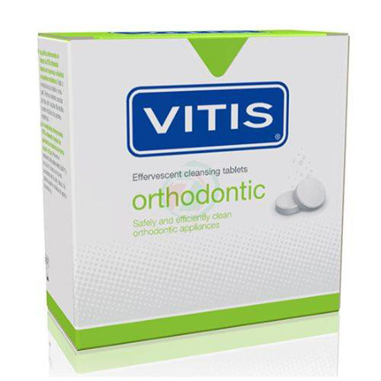 Dentaid Vitis Orthodontic šumeče čistilne tablete, 32 tablet