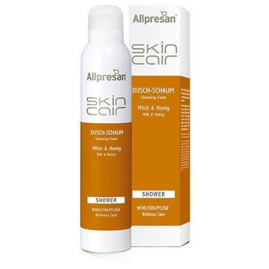 Allpresan med & mleko kremna pena za prhanje, 200 mL