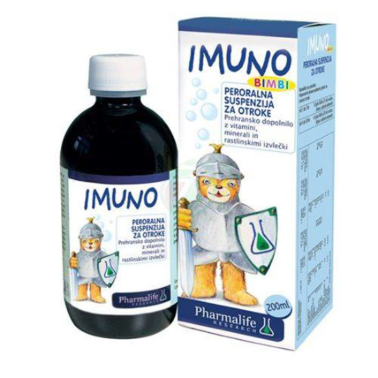 Imuno Fitobimbi peroralna suspenzijo za otroke, 200 mL ali AKCIJA
