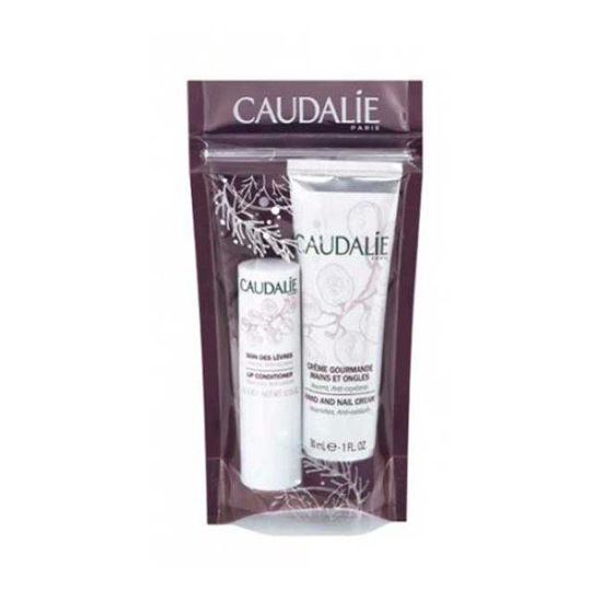 Caudalie set: krema za roke in stick za ustnice, 30 mL + 4,5 g
