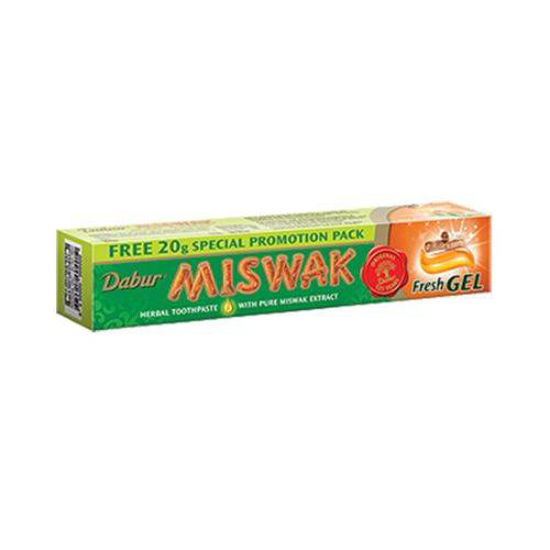 Miswak zeliščna ajurvedska zobna pasta, 120 + 50 g GRATIS