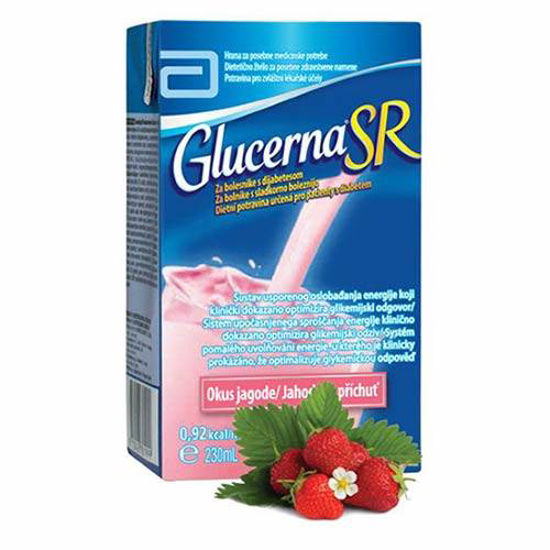 Glucerna SR okus jagode, 230 mL