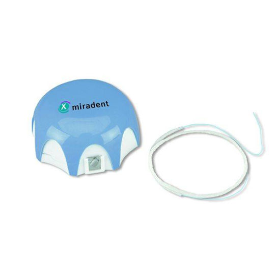 Mirafloss CHX 1,5 mm Implant zobna nitka s klorheksidinom, 50 nitk