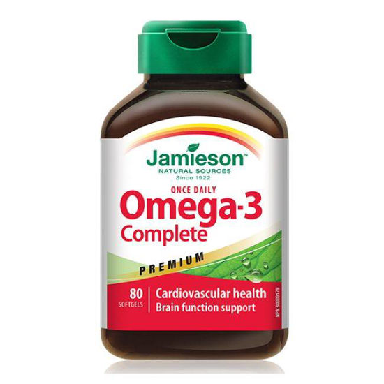 Jamieson Omega-3 Complete 1.000 Premium, 80 kapsul