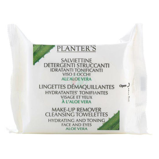 Planters čistilni robčki Aloe Vera za obraz, 20 robčkov