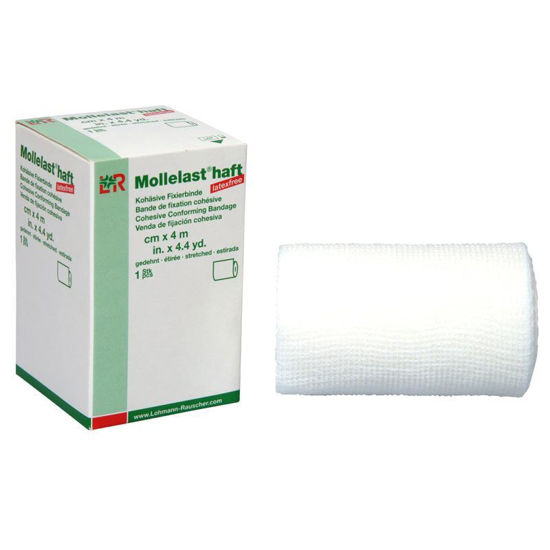 Mollelast haft kohezivni pritrdilni povoj 4 cm x 4 m, 20 kom.