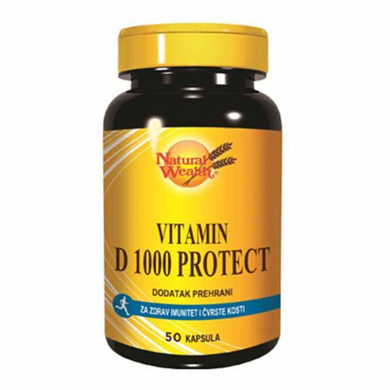 Natural Wealth vitamin D 1000 protect, 50 kapsul