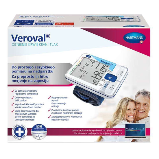 Veroval zapestni merilnik krvnega tlaka, 1 set