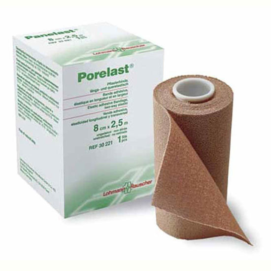 Porelast kratkoelastični terapevtski fiksni povoj 10 cm x 2,5 m