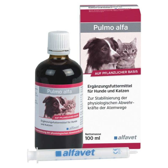 Pulmo Alfa sirup za pse in mačke, 100 mL