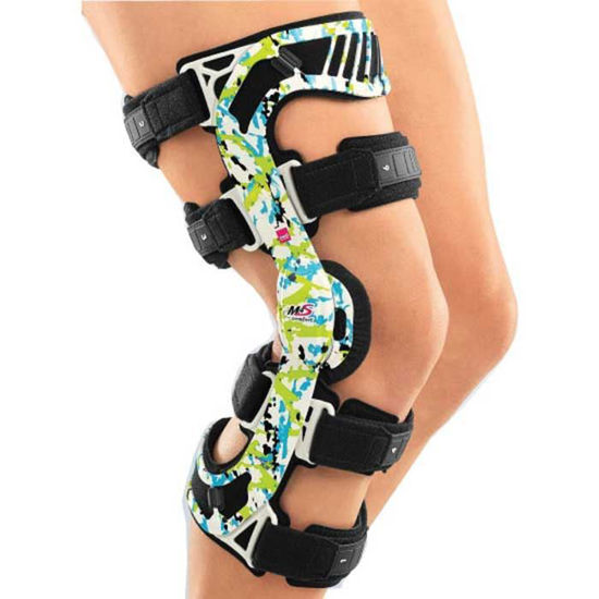 M.4s funkcijska čvrsta opornica z zglobom physioglide za omejitev fleksije in ekstenzije kolena