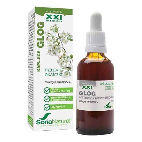 Soria Natural glog XXI kapljice brez alkohola, 50 mL