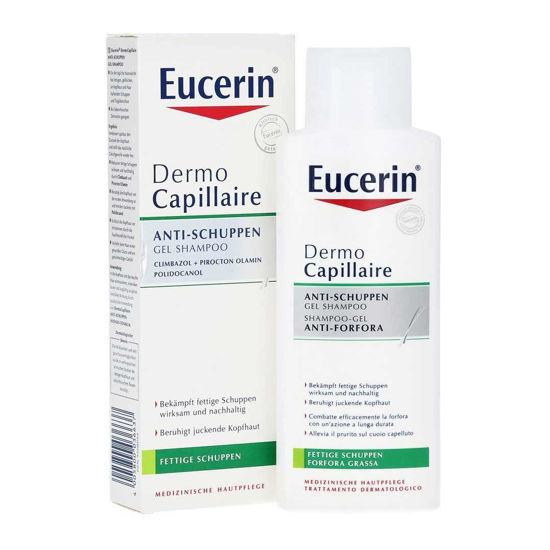 Eucerin DermoCapillaire gel šampon proti mastnemu prhljaju, 250 mL