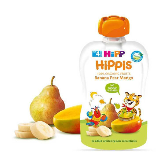 Hipp Hippis sadno veselje banana, hruška, mango, 100 g