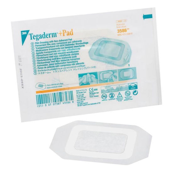 Tegaderm + PAD prozoren obliž z blazinico 9 cm x 25 cm, 25 obližev