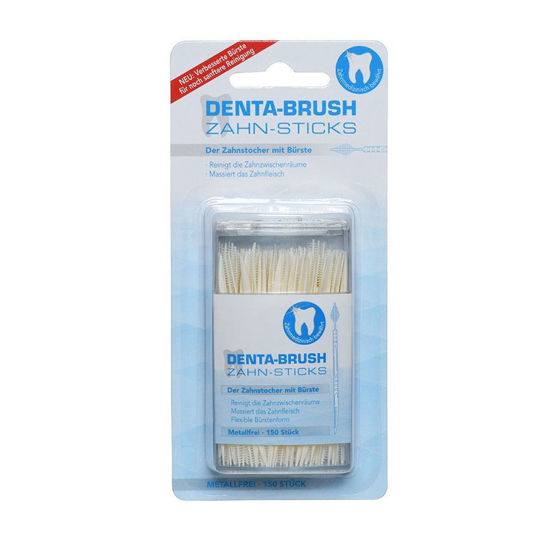 Denta-Brush higienski zobotrebci s ščetko, 150 zobotrebcev