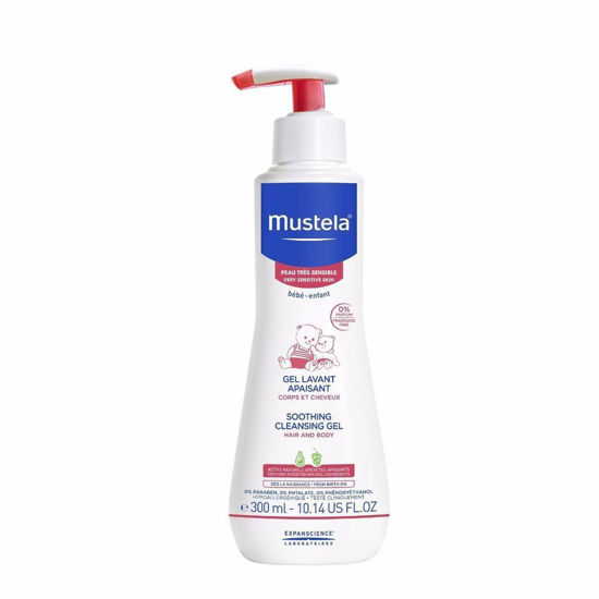 Mustela pomirjajoči gel za čiščenje kože, 300 mL