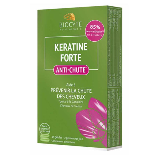 Biocyte keratine forte kapsule proti izpadanju las, 40 kapsul